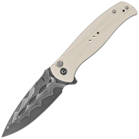Nóż składany Civivi Incindie Ivory G10, Damascus (C23053-DS1)