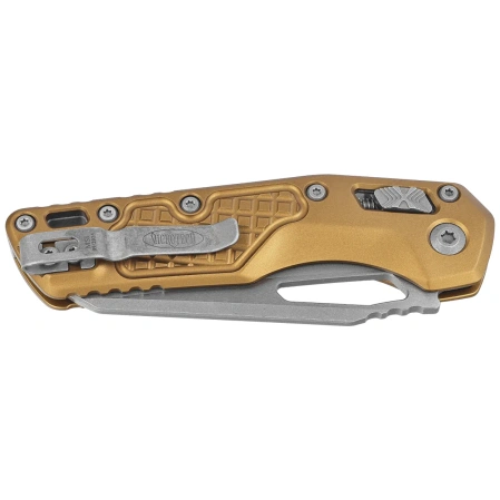 Microtech MSI S/E Knife Tan Frag Aluminum, Apocalyptic M390MK by Tony Marfione (210-10APFRTA)