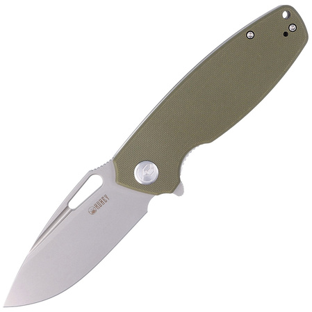 Nóż składany Kubey Tityus Green G10, Bead Blasted D2 (KU322B)