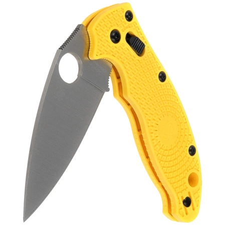 Spyderco Manix 2 Lightweight Salt Knife Yellow FRN, Satin MagnaCut by Eric Glesser (C101PYL2)