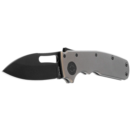 Nóż składany Demko Shark Cub Stealth Slicer Shark Artillery Gray Aluminium, Black DLC CPM20CV by Andrew Demko (SC-STE-20CVDLC-ARTGY-SS)