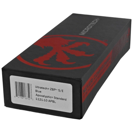 Microtech Ultratech Gen III ZBP S/E OTF Knife Blue Aluminum, Apocalyptic M390MK by Tony Marfione (1121-10APBL)