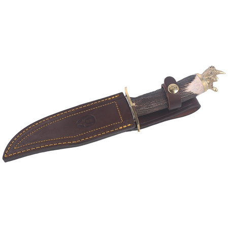 Muela Knife Big Five Deer Stag, Satin 1.4116 Gift Box (RHINO-16BF)