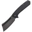 CIVIVI Knife Bullmastiff Twill Carbon Fiber / Black G10, Black Damascus (C2006DS-1)