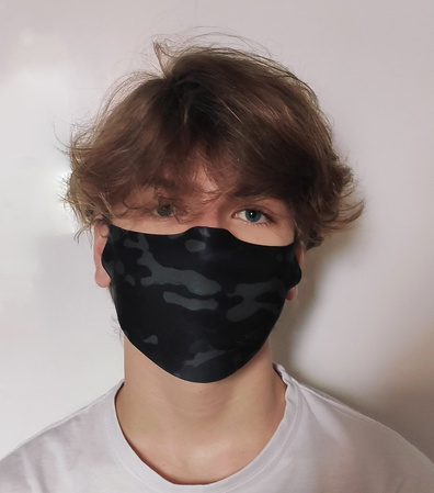 Maseczka kamuflaż multicamo BLACK (MAS-CAM MULTICAMO BLACK M)
