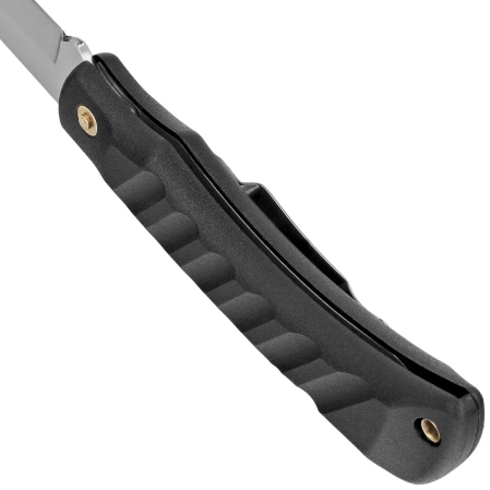 Mikov Crocodile Black ABS Folding Knife, Mirror 420 (243-NH-1 CLIP/BLK)
