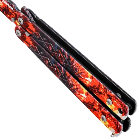 Nóż motylek Martinez Albainox Balisong 3D Design Steel, 3D Design 3Cr13Mov (02273)