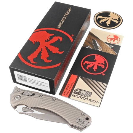 Nóż składany Microtech Amphibian Ram-Lok S/E Fluted Natural Clear Aluminium, Apocalyptic P/S M390MK by Tony Marfione (137RL-11APFLNC)