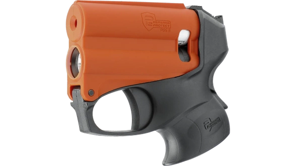 Miotacz gazu pieprzowego Umarex P2P PGS II KIT z latarką, czarno-pomarańczowy (2.2058-1)
