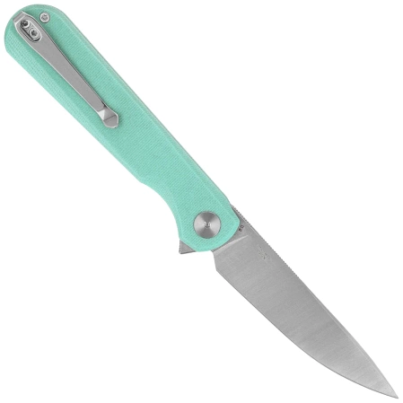 Bestechman Flick Knife Aqua G10, Satin/Stonewashed D2 by Ostap Hel (BMK13D)