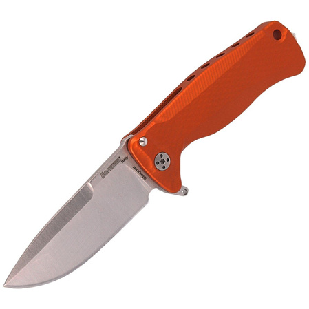 Nóż składany LionSteel SR22A Orange Aluminum, Satin Sleipner by Molletta (SR22A OS)