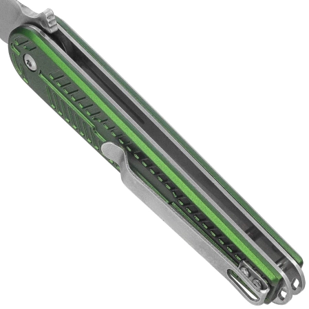 Nóż składany Martinez Albainox Green Aluminium, Satin 3Cr13Mov (25042)