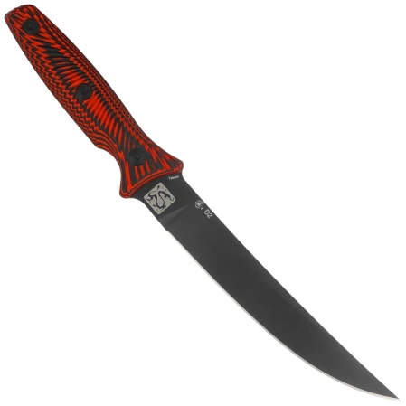 Spartan Blades Ronin Torii Knife Black/Red G10, Black D2 by Tu Lam (SBBL4BKRD)