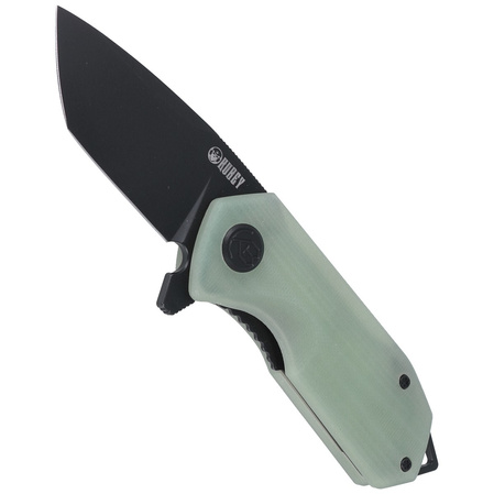 Kubey Knife Campe, Jade G10, Dark Stonewashed D2 (KU203I)