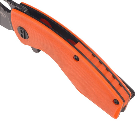 Bestech Lizard Orange G10, Black Stonewashed D2 Knife (BG39D)