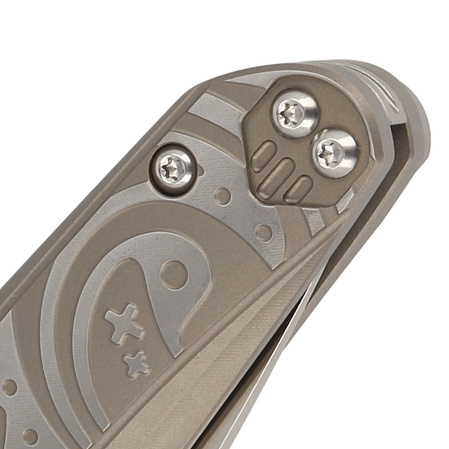 Nóż składany Bestech Mothus Light Bronze Titanium, Black PVD M390 by Kombou (BT2206C)