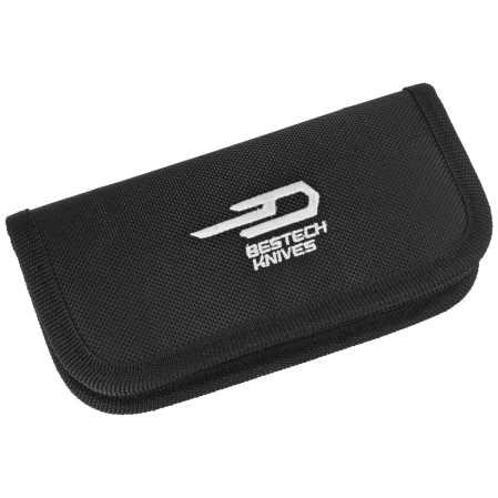 Nóż składany Bestech Vestige Grey Titanium/Black Micarta, Satin MagnaCut by Justin Lundquist (BT2411A)