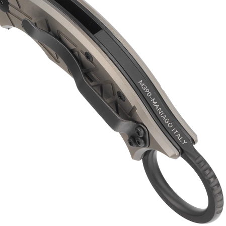 Nóż składany FOX Tribal K Karambit Bronze Titanium, PVD M390 by Doug Marcaida (FX-802 TiPVD)