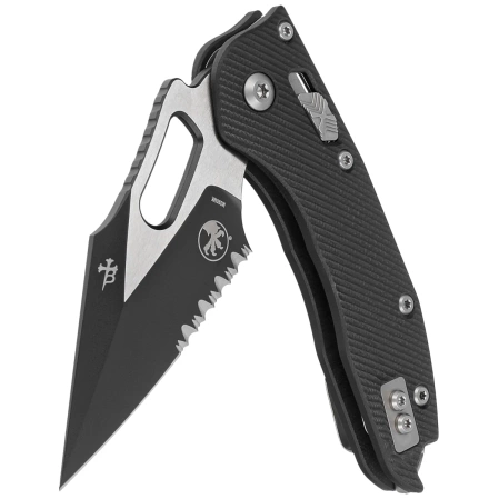 Nóż składany Microtech Stitch Ram-Lok S/E Black Fluted G10, Black P/S M390MK by Borka Blades and Tony Marfione (169RL-2FLGTBK)