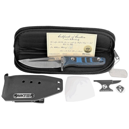 Medford The Deep Tumbled, Black/Blue G10, PVD HW, 20CV (MK116VTQ-12KB-SPQ3-Q4)