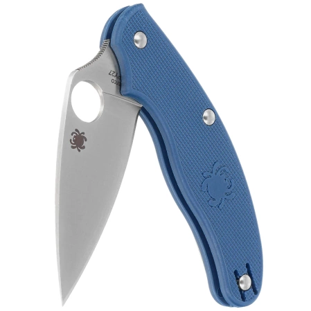 Nóż składany Spyderco UK Penknife Cobalt Blue FRN, Satin Plain CPM SPY27 by Sal Glesser (C94PCBL)