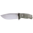 LionSteel M5 Green Canvas Micarta, Satin Blade Sleipner (M5 CVG)