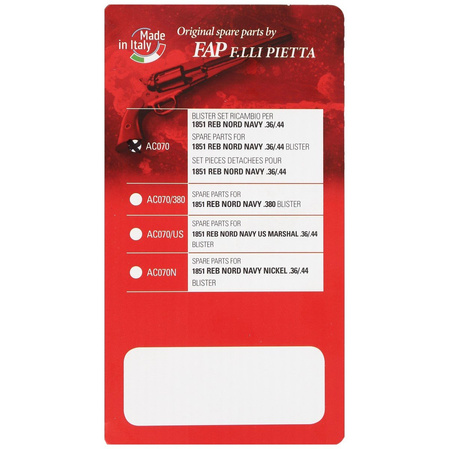 Pietta 1851 Colt Reb Nord Navy Spare Parts (AC070)