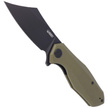 Kubey Knife Echo, Green G10, Black Stonewashed D2 (KU329B)