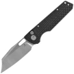 Bestechman Guardian Knife Black G10 w/ Carbon Fiber Pattern, Satin D2 (BMK11B)