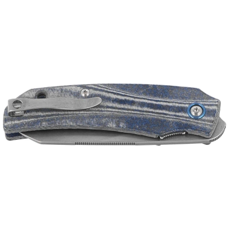 Nóż składany MKM Ice Denim Canvas Micarta, Stonewashed MagnaCut by Tommaso Rumici & Denis Simonutti (MK IC-DC)