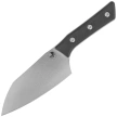 Microtech Santoku 6'' Kitchen Knife Black G10, Stonewashed M390MK (3200-10BK)