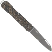 Scyzoryk Fox Vulpis 130 LE No 147/250 Dark Matter Fat Carbon, Super Clean Damascus by Balbach Damast (FX-VPDAM130 DMGO)