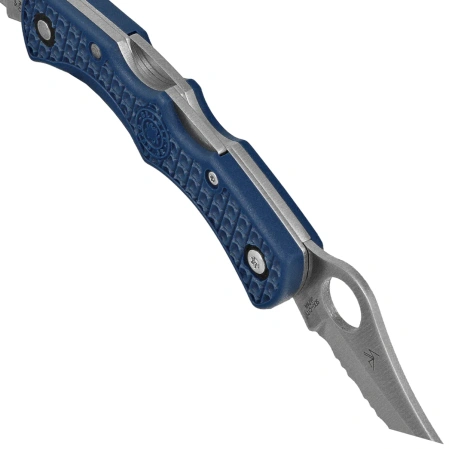 Nóż składany Spyderco Dyad Jr. Lighweight Sprint Run Cobalt Blue FRN, Satin CPM SPY27 by Sal Glesser (C39PSCBL)