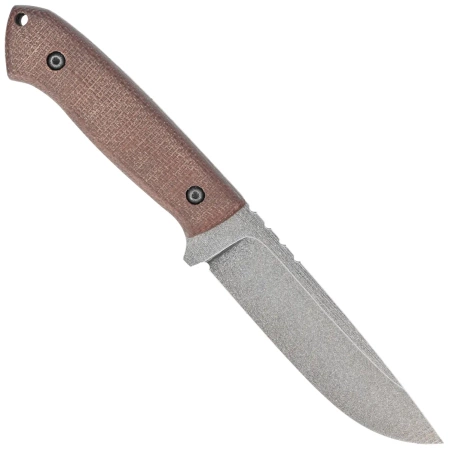 Za-Pas Ultra Outdoor Brown Micarta, Acid Stonewashed NMV Knife