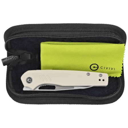 Civivi Guile Knife Ivory G10, Satin 14C28N by Shawn Ashmore (C24062B-3)