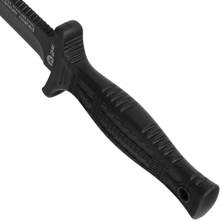 K25 Botero Boot Knife Black Rubber, Black Titanium 7Cr17Mov (31825)