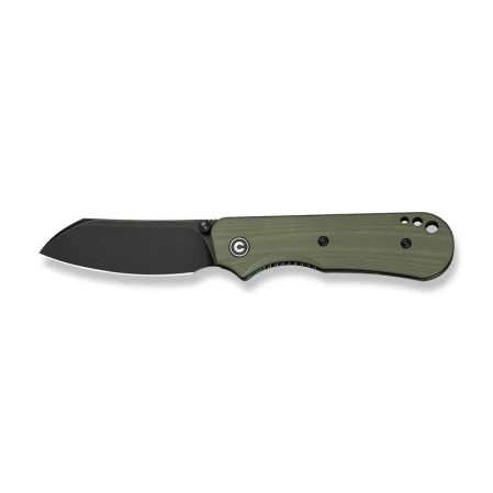 Civivi Crabby Knife OD Green G10, Black Stonewashed 14C28N by Ken Onion Jr. (C24055-1)