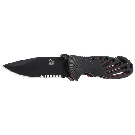 Nóż składany ratowniczy Puma Solingen Black Aluminium, Black Blade (319911)