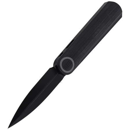 Nóż składany WE Knife Eidolon Dagger Black G10, Black Stonewashed by Justin Lundquist (WE19074 B-B)