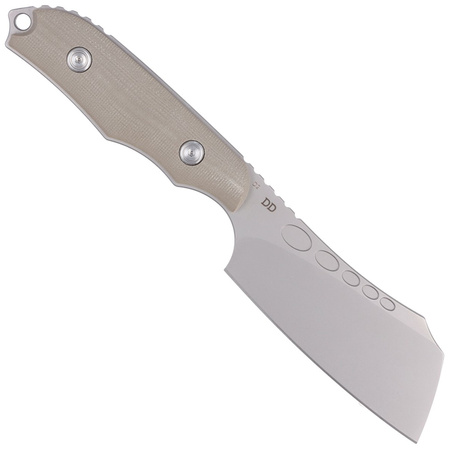 Nóż Kubey Aiden Tan Micarta, Sand Blasted D2 by Damiano Dall'Amico (KU341B)