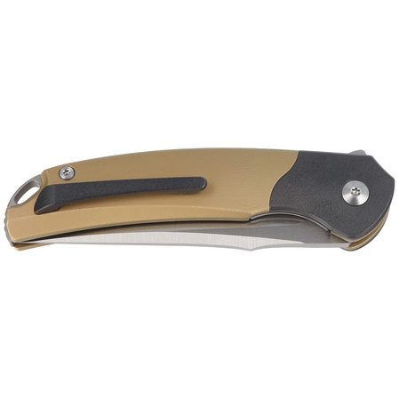 Bestech Supernova Gold Titanium/Black Zirconium, Satin M390 Knife (BT2111C)