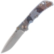 Spartan Blades Harsey Folder Angel Blue Titanium, Bronze HW, Satin MagnaCut by William W. Harsey (SF5ANGL)