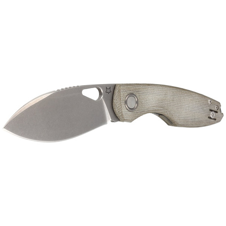 FOX Chilin OD Green Canvas Micarta, Stonewashed M398 by Jesper Voxnæs (FX-530 MOD)