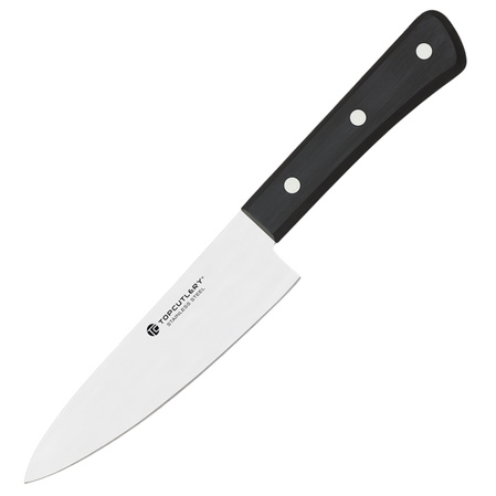 Nóż kuchenny Top Cutlery Chef 15cm Black ABS, Satin 3Cr13Mov (17486)