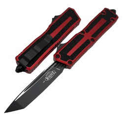 Microtech Scarab II Gen III T/E Red Aluminum, Black M390MK by Tony Marfione (1279-1RD)