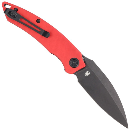 Nóż składany Kubey Knife Leaf Red G10, Black Stonewashed AUS-10 by Tiguass (KU333B)