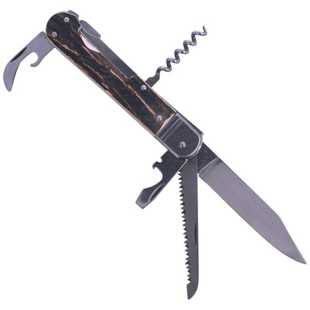 Mikov Fixir Hunting Folding Knife, Imit. Dear Stag (232-XH-5V KP)