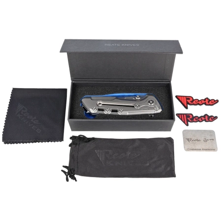 Reate T1000 Gray Titanium, Satin CPM 3V by Alvin Lee (T1000 TBB)