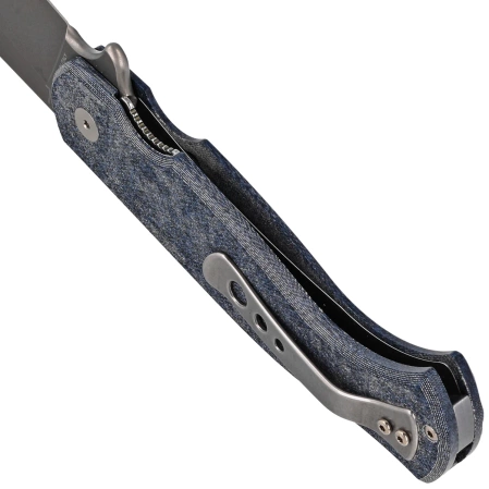 Fox Knife Eastwood Tiger Denim Micarta, Coarse Stonewashed CPM S90V by Gudy Van Poppel (FX-524 MJ)