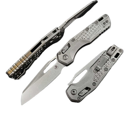 Nóż składany Microtech MSI S/E Ram-Lok Marfione Select Frag Titanium, Bronze HW, Stonewashed M390MK by Tony Marfione (210-10FRMS1)